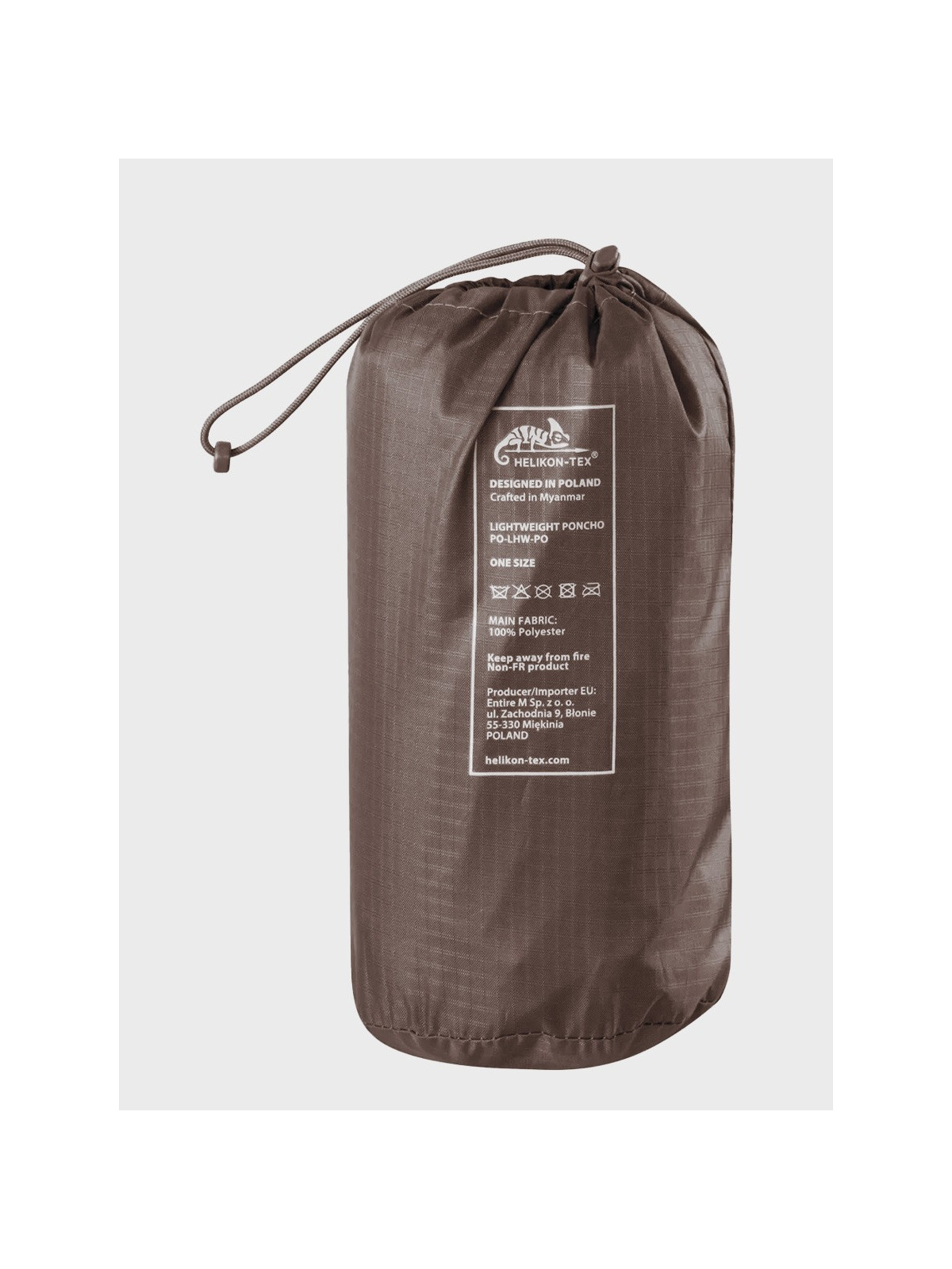 HELIKON-TEX Peleryna Przeciwdeszczowa Poncho Lightweight Earth Brown