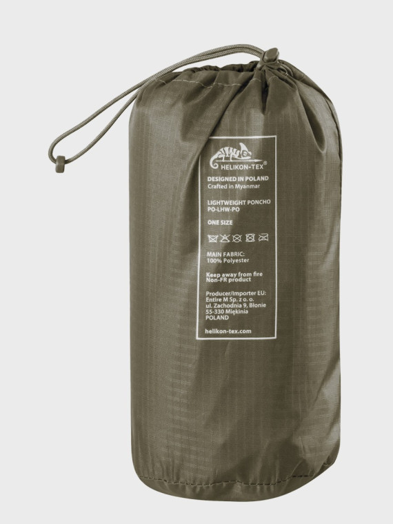 HELIKON-TEX Peleryna Przeciwdeszczowa Poncho Lightweight Oliwkowa