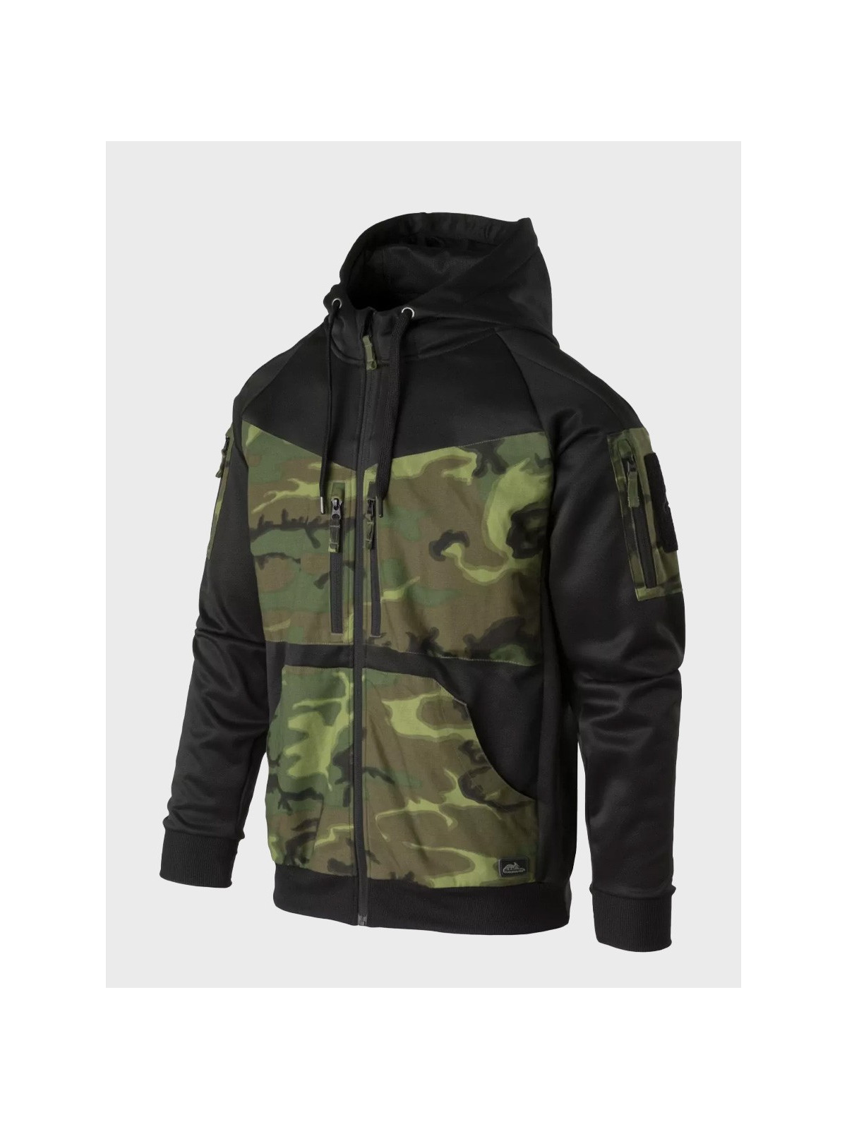 HELIKON-TEX BLUZA ROZPINANA Z KAPTUREM ROUGE HOODIE FULLZIP CZARNY-ERDL XXL