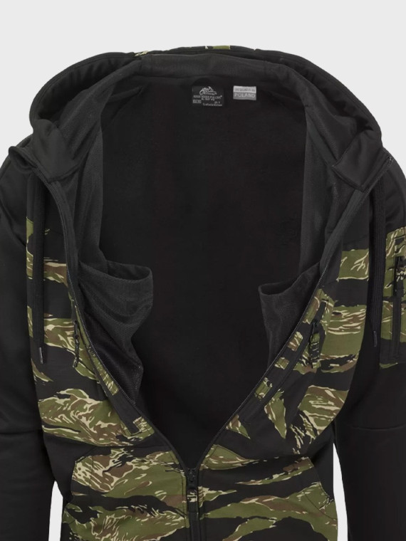 HELIKON-TEX BLUZA ROZPINANA Z KAPTUREM ROUGE HOODIE FULLZIP CZARNY-ERDL XXL