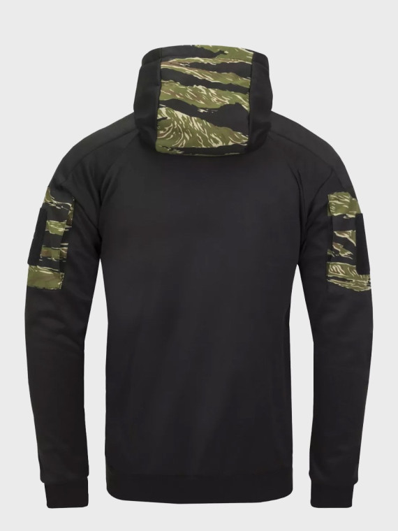 HELIKON-TEX BLUZA ROZPINANA Z KAPTUREM ROUGE HOODIE FULLZIP CZARNY-ERDL XXL