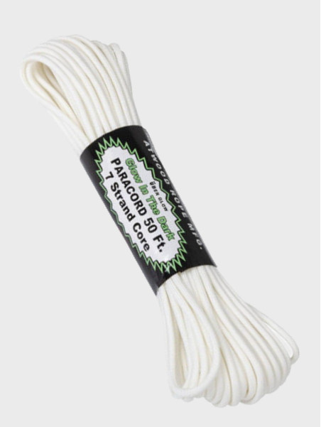ATWOOD ROPE MFG LINKA 550 PARACORD GLOW 50FT BIAŁA