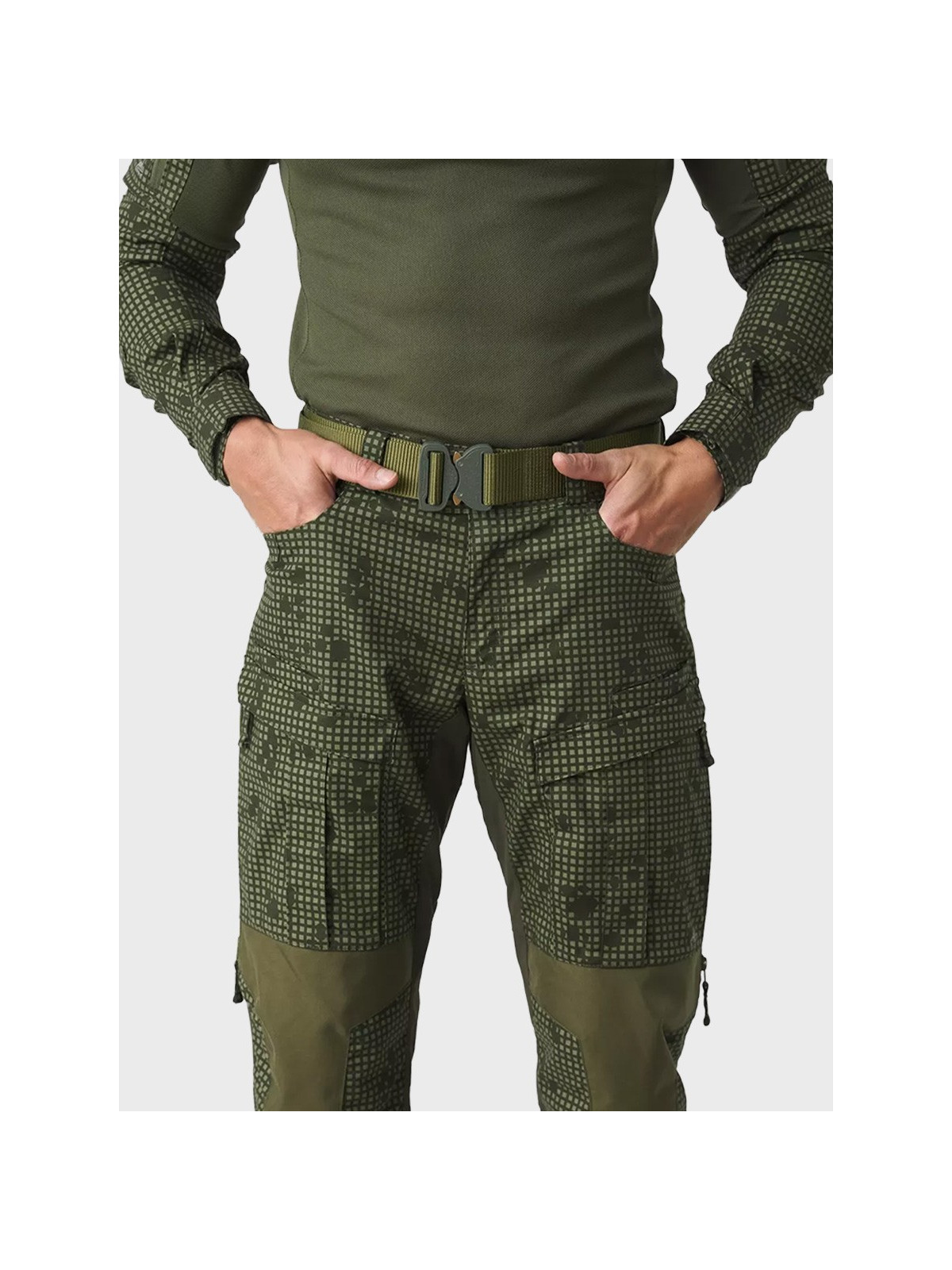 HELIKON-TEX SPODNIE MCDU PolyCotton Stretch Rip-Stop OLIWKOWY-ERDL XXL-Long