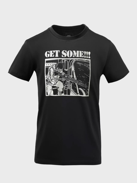 HELIKON-TEX Koszulka T-Shirt Get some! Bawełna 100% Czarna XXL