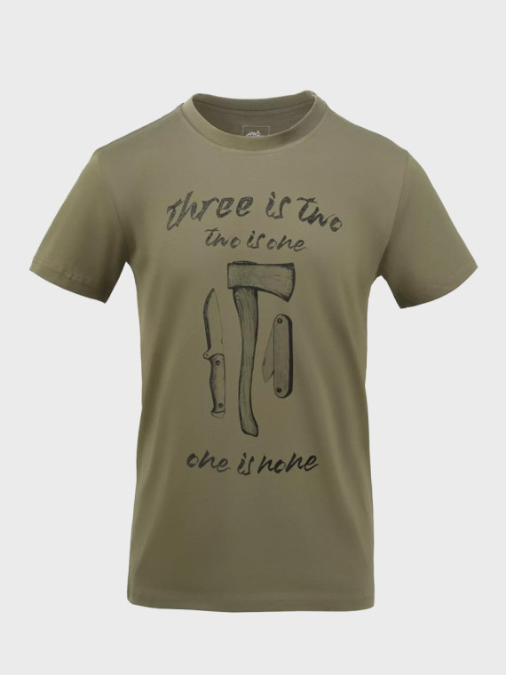 HELIKON-TEX Koszulka T-Shirt One is none Bawełna 100% Oliwkowa XXL