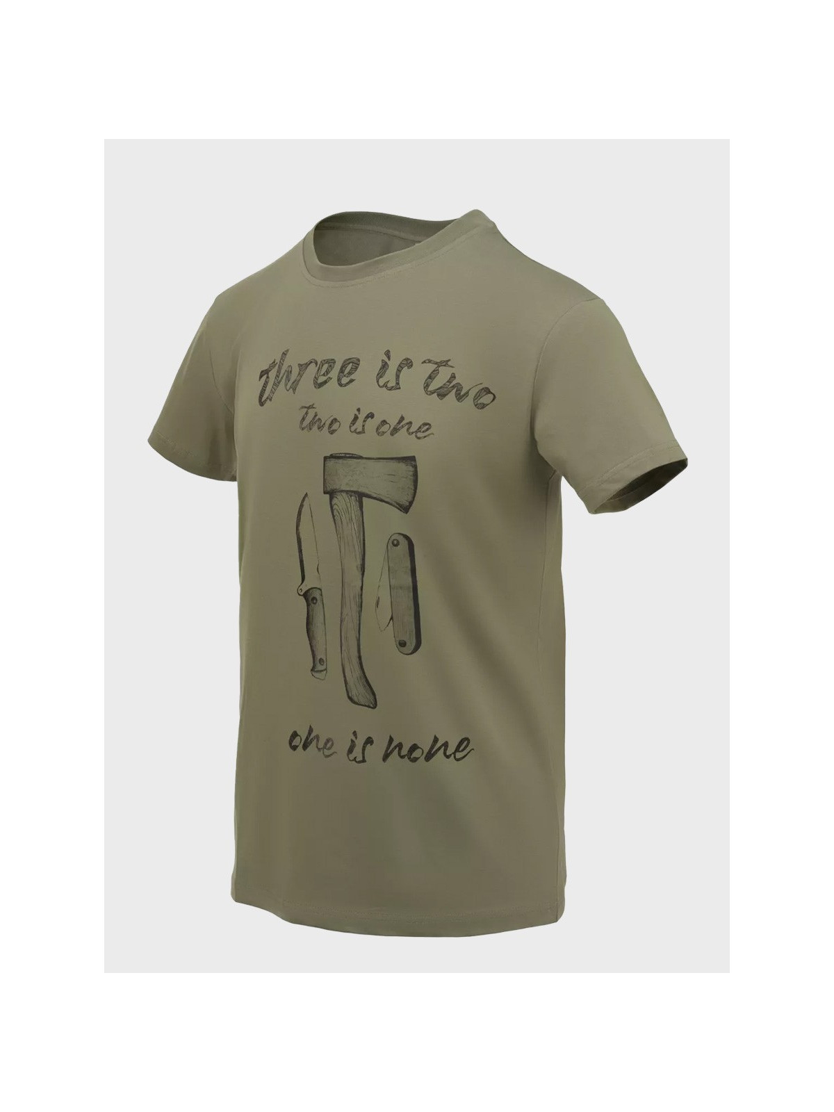 HELIKON-TEX Koszulka T-Shirt One is none Bawełna 100% Oliwkowa XXL
