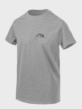 HELIKON-TEX Koszulka T-Shirt Helikon-Tex Logo Bawełna 100% Szara 3XL