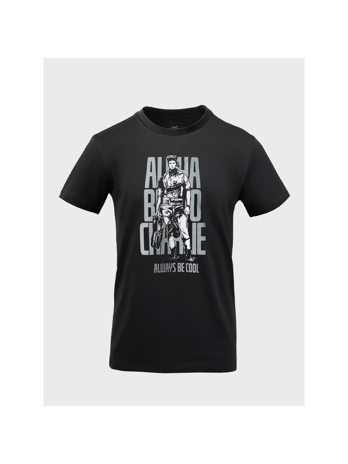 HELIKON-TEX Koszulka T-Shirt ABC Alfa Bravo Charlie Bawełna 100% Czarna XXL