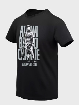 HELIKON-TEX Koszulka T-Shirt ABC Alfa Bravo Charlie Bawełna 100% Czarna XXL