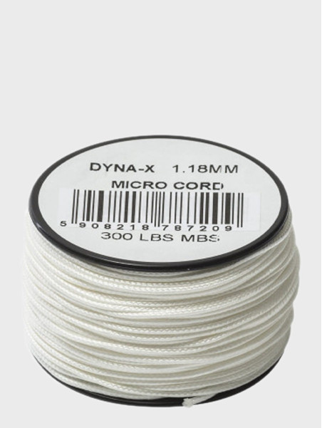 ATWOOD ROPE MFG LINKA DYNA X MICRO CORD 100+FT BIAŁA