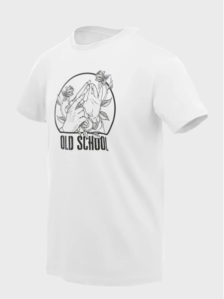 HELIKON-TEX Koszulka T-Shirt Old school Bawełna 100% biała XXL