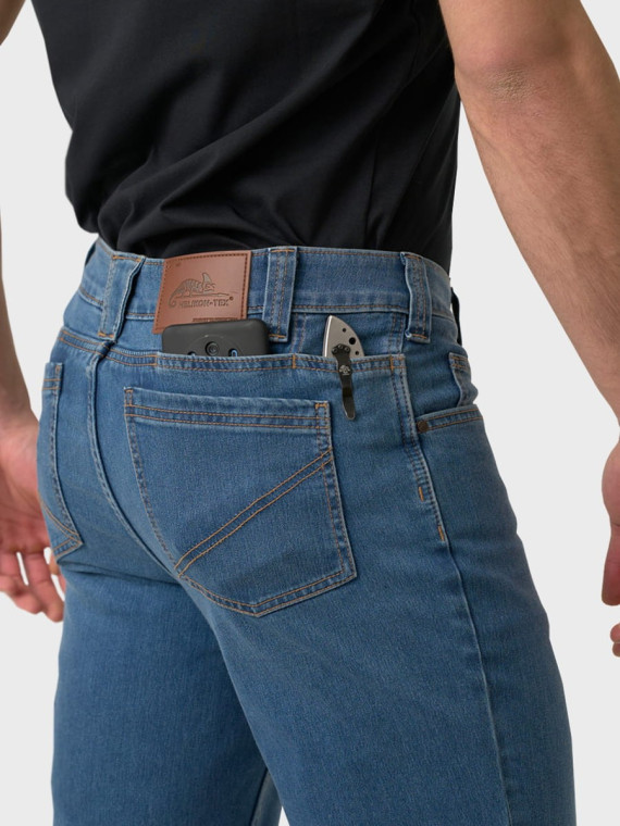 HELIKON-TEX Spodnie Męskie Jeansowe Treadstone Jeans DuraDenim Niebieskie XXL-Long