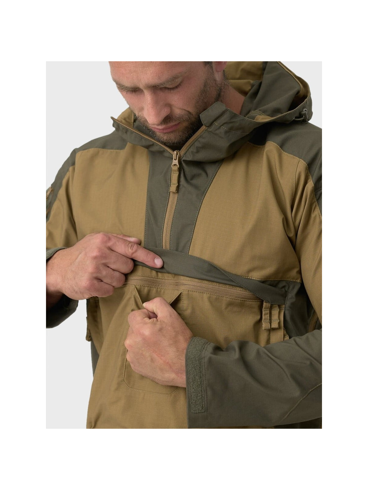 HELIKON-TEX Kurtka kangurka Anorak TRACER Rip-Stop Coyote 3XL