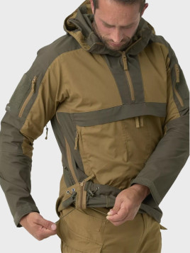 HELIKON-TEX Kurtka kangurka Anorak TRACER Rip-Stop Coyote/Taiga green 3XL