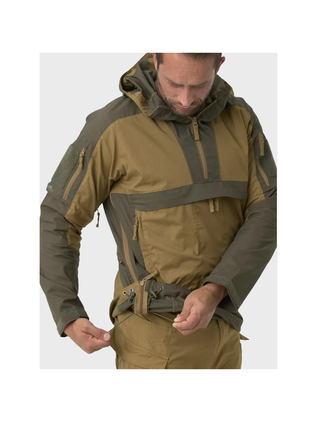 HELIKON-TEX Kurtka kangurka Anorak TRACER Rip-Stop Coyote/Taiga green 3XL