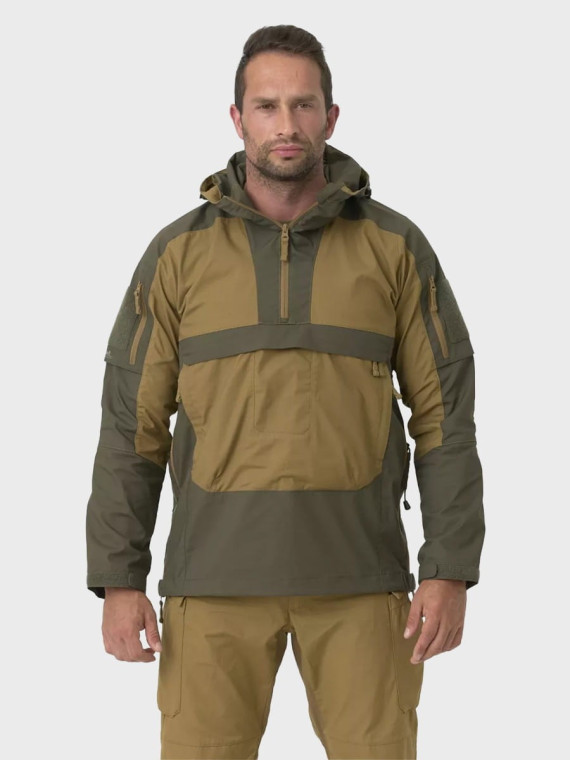 HELIKON-TEX Kurtka kangurka Anorak TRACER Rip-Stop Coyote/Taiga green 3XL