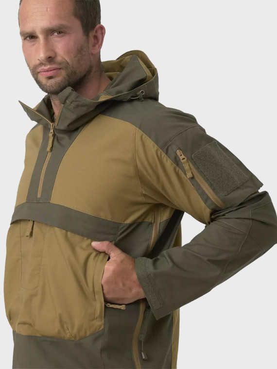 HELIKON-TEX Kurtka kangurka Anorak TRACER Rip-Stop Coyote/Taiga green 3XL