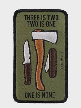 HELIKON-TEX Naszywka Three is two, two is one Morale Patch oliwkowa