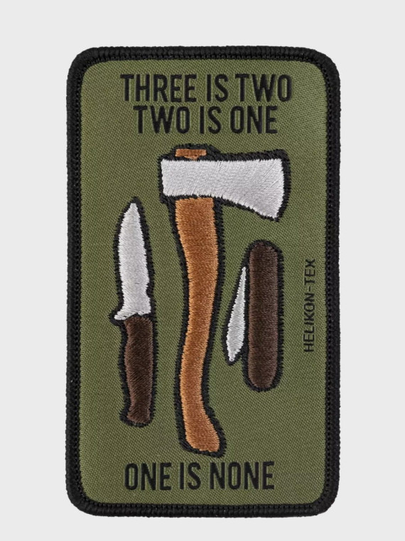 HELIKON-TEX Naszywka Three is two, two is one Morale Patch oliwkowa
