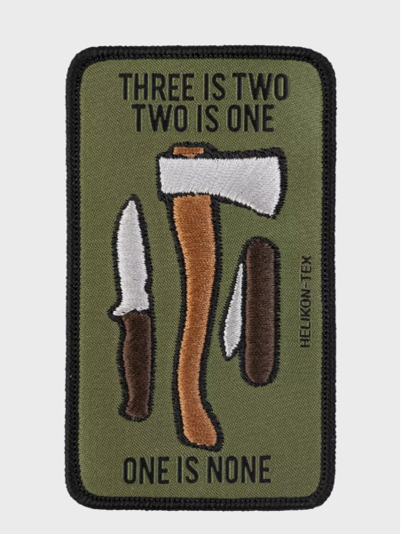 HELIKON-TEX Naszywka Three is two, two is one Morale Patch oliwkowa