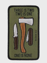 HELIKON-TEX Naszywka Three is two, two is one Morale Patch oliwkowa