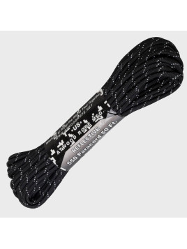 ATWOOD ROPE MFG LINKA 550 15m PARACORD ODBLASKOWA CZARNA