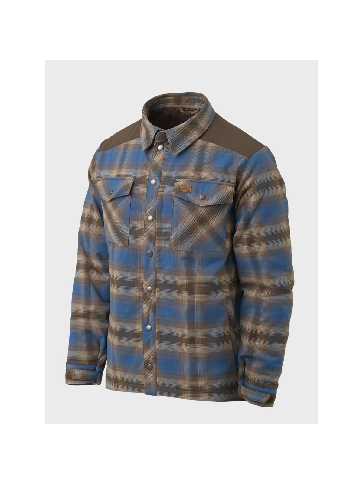 HELIKON-TEX Koszula w Kratę Ocieplana Winter Warden Niebiesko-brązowa XXL