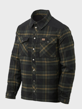 HELIKON-TEX Koszula w Kratę Ocieplana Winter Warden Czarno-żółta XXL