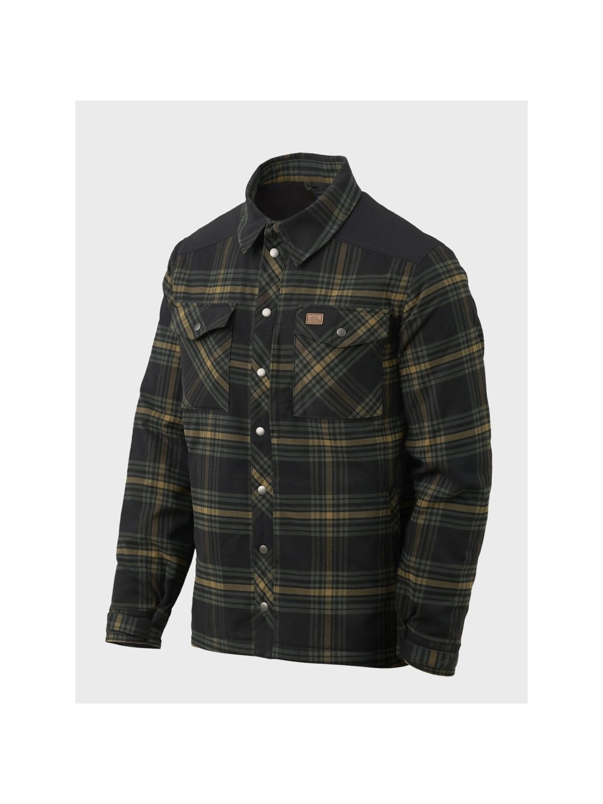 HELIKON-TEX Koszula w Kratę Ocieplana Winter Warden Czarno-żółta XXL
