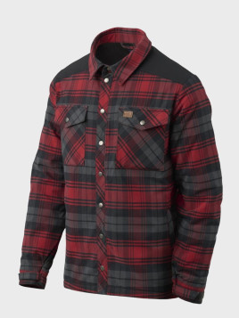 HELIKON-TEX Koszula w Kratę Ocieplana Winter Warden Czerwono-szara XXL