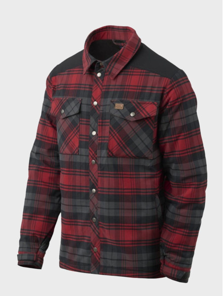 HELIKON-TEX Koszula w Kratę Ocieplana Winter Warden Czerwono-szara XXL