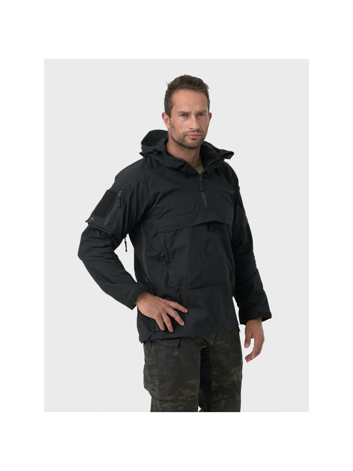 HELIKON-TEX Kurtka kangurka Anorak TRACER Rip-Stop czarna 3XL