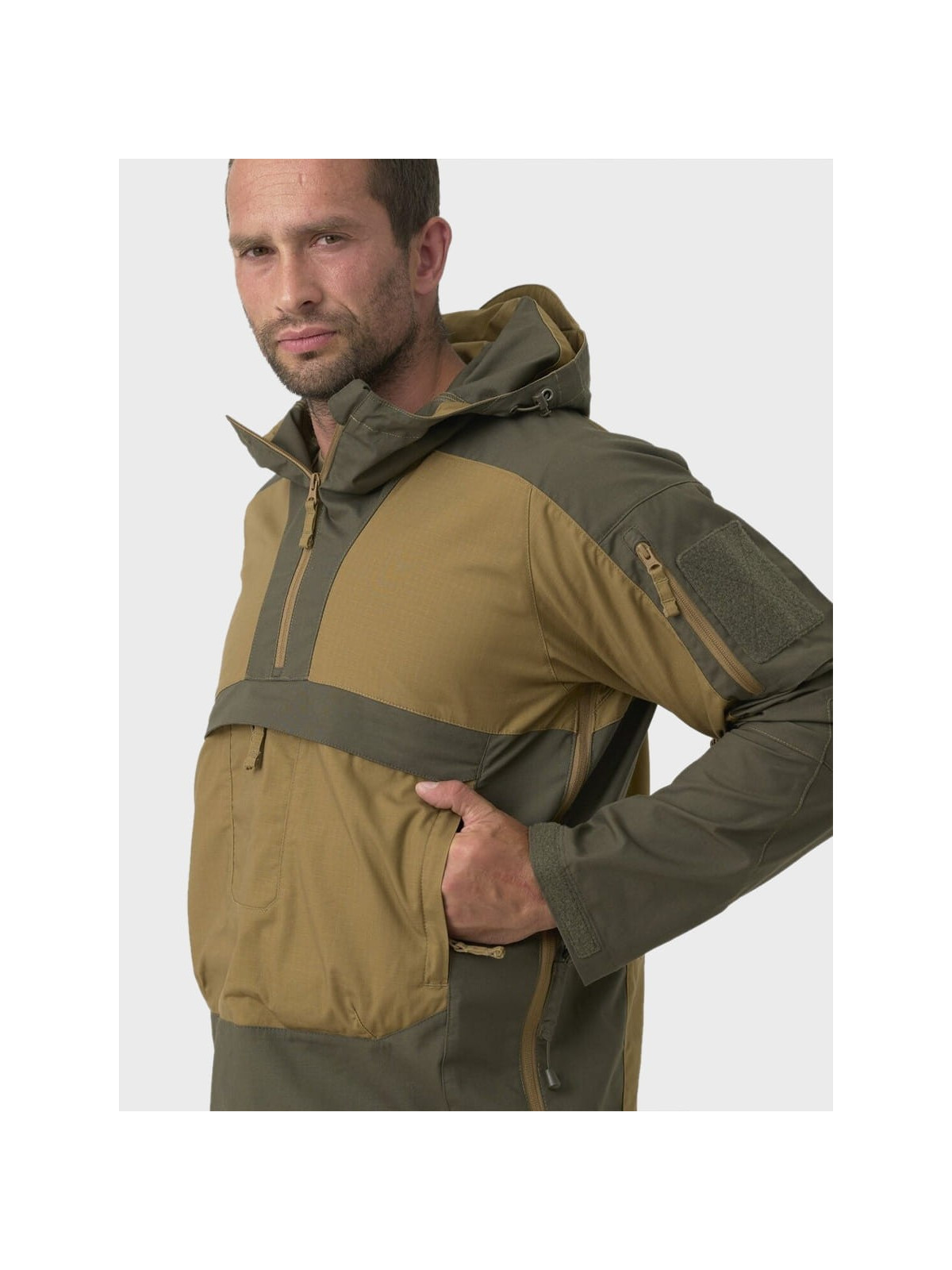 HELIKON-TEX Kurtka kangurka Anorak TRACER Rip-Stop czarna 3XL