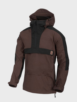 HELIKON-TEX KURTKA KANGURKA ANORAK WOODSMAN CZARNO-BRĄZOWA 3XL