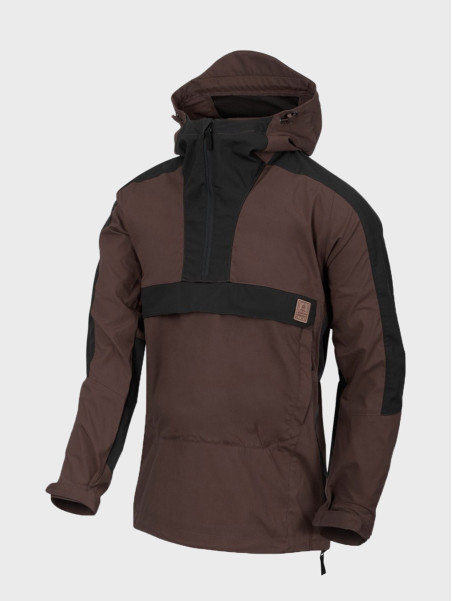 HELIKON-TEX KURTKA KANGURKA ANORAK WOODSMAN CZARNO-BRĄZOWA 3XL