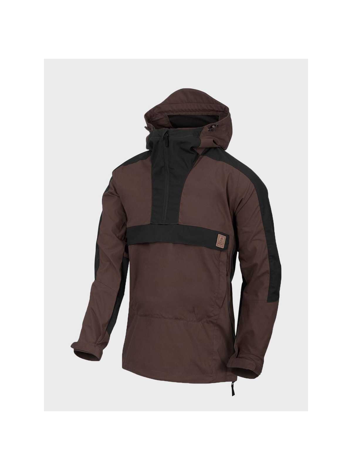 HELIKON-TEX KURTKA KANGURKA ANORAK WOODSMAN CZARNO-BRĄZOWA 3XL