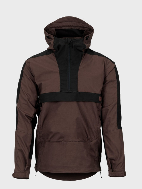 HELIKON-TEX KURTKA KANGURKA ANORAK WOODSMAN CZARNO-BRĄZOWA 3XL