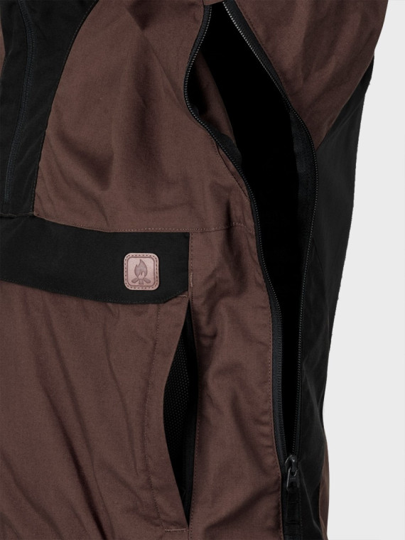 HELIKON-TEX KURTKA KANGURKA ANORAK WOODSMAN CZARNO-BRĄZOWA 3XL