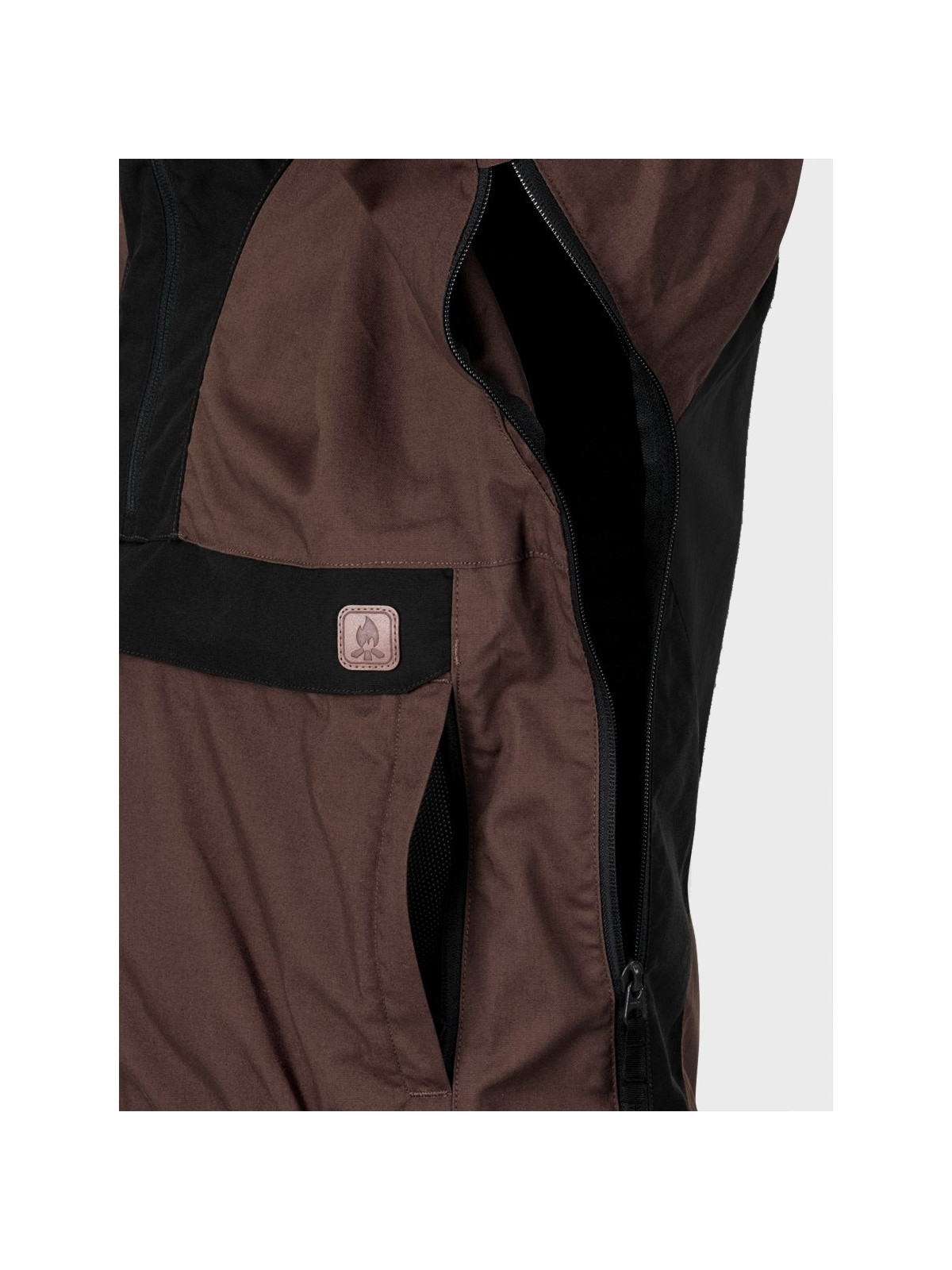 HELIKON-TEX KURTKA KANGURKA ANORAK WOODSMAN CZARNO-BRĄZOWA 3XL
