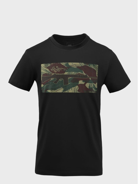 HELIKON-TEX Koszulka Męska T-Shirt FN FAL Czarna-Rhodesian Camo 3XL