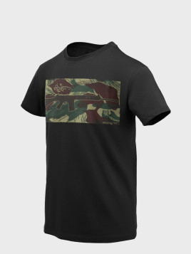 HELIKON-TEX Koszulka Męska T-Shirt FN FAL Czarna-Rhodesian Camo 3XL