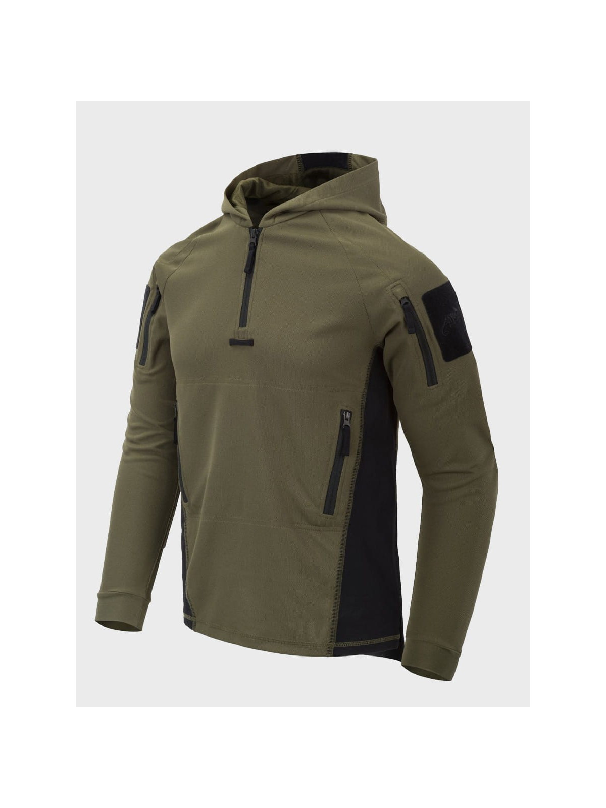 HELIKON-TEX BLUZA POLAROWA RANGE HOODIE TOPCOOL OLIWKOWO-CZARNA 3XL