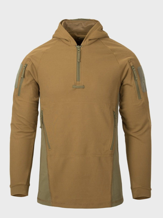 HELIKON-TEX BLUZA POLAROWA RANGE HOODIE TOPCOOL OLIWKOWO-CZARNA 3XL