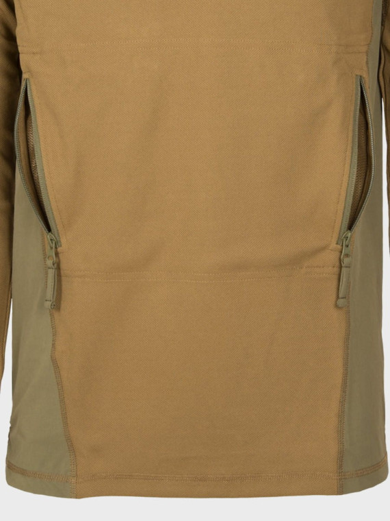 HELIKON-TEX BLUZA POLAROWA RANGE HOODIE TOPCOOL OLIWKOWO-CZARNA 3XL