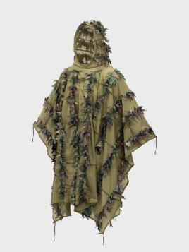 HELIKON-TEX PELERYNA KAMUFLUJĄCA LEAF GHILLIE PONCHO US WOODLAND