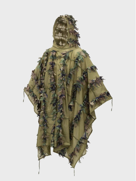 HELIKON-TEX PELERYNA KAMUFLUJĄCA LEAF GHILLIE PONCHO US WOODLAND