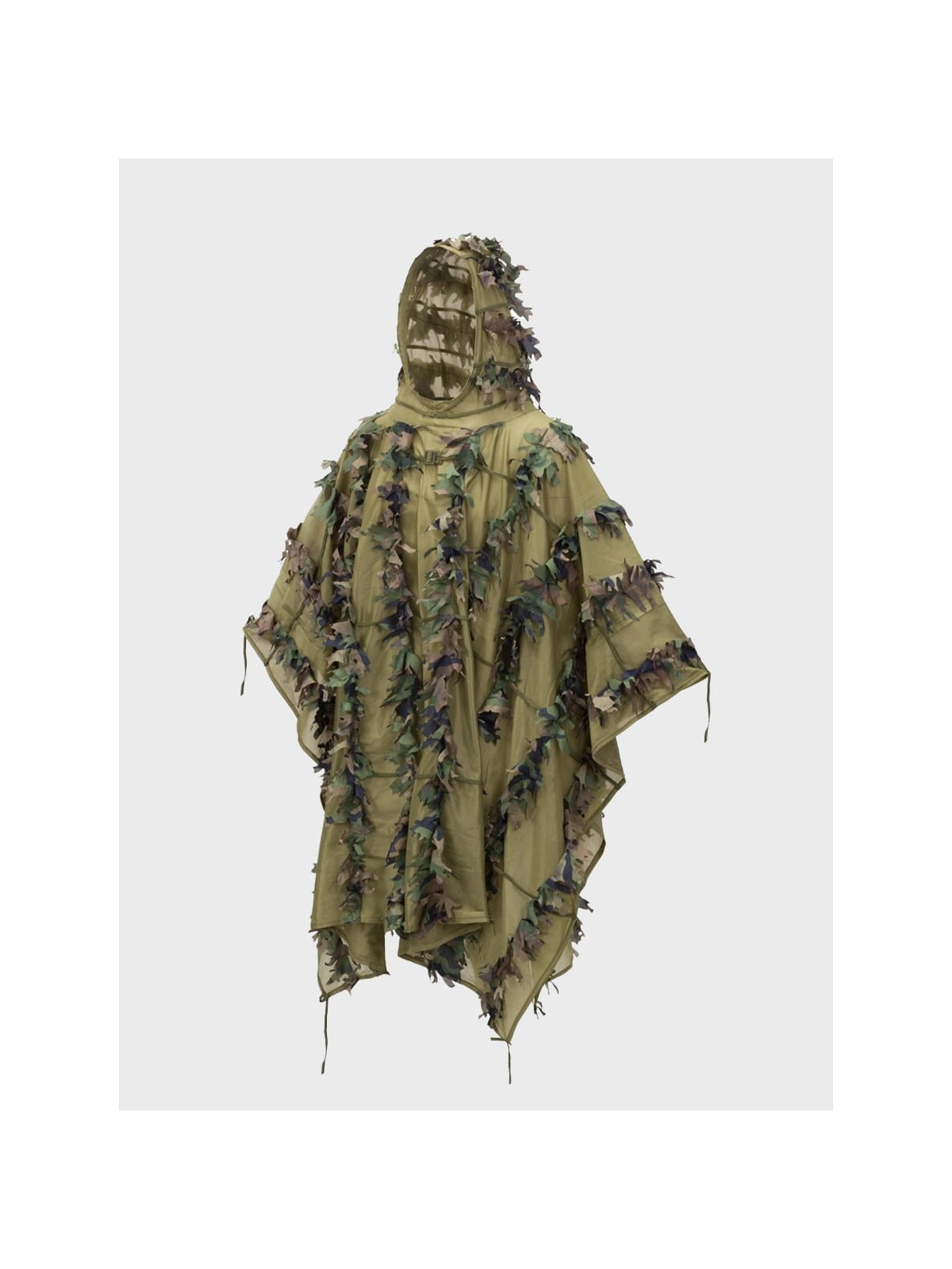 HELIKON-TEX PELERYNA KAMUFLUJĄCA LEAF GHILLIE PONCHO US WOODLAND