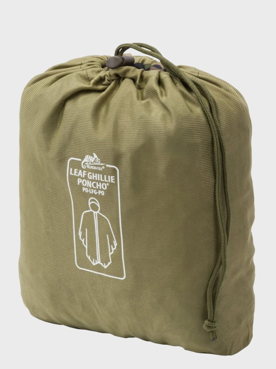 HELIKON-TEX PELERYNA KAMUFLUJĄCA LEAF GHILLIE PONCHO US WOODLAND