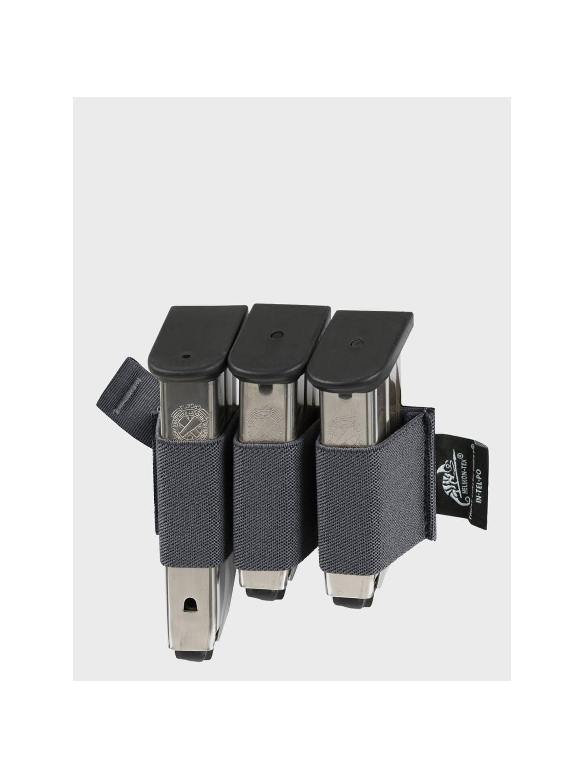 HELIKON-TEX ŁADOWNICA POTRÓJNA NA MAGAZYNKI PISTOLETOWE TRIPLE ELASTIC INSERT SHADOW GREY