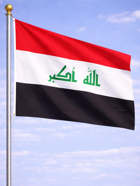 FOSCO INDUSTRIES Flaga na maszt Iraku Irak 100  x 154 cm
